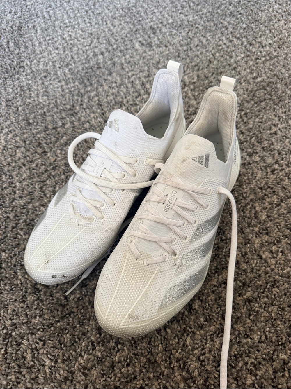 Adidas Men's White Adizero Lightweight Training clear